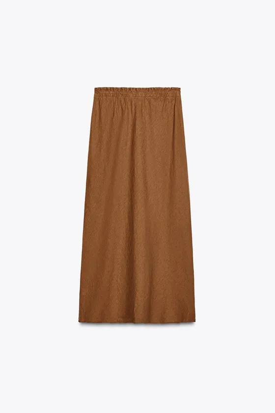 ПЛАТЬЕ МИДИ ИЗ 100% ЛЬНА — ZW COLLECTION