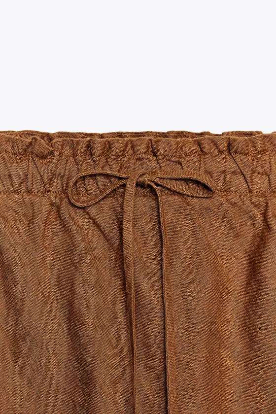 ПЛАТЬЕ МИДИ ИЗ 100% ЛЬНА — ZW COLLECTION