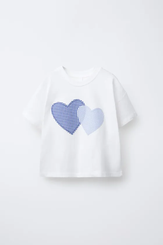 ФУТБОЛКА С НАШИВКОЙ В КЛЕТКУ ВИШИ