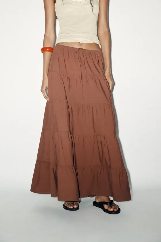 ДЛИННАЯ ЯРУСНАЯ ЮБКА