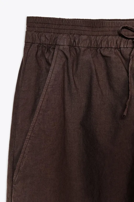 БРЮКИ WIDE-LEG ИЗ ПОПЛИНА — ZW COLLECTION