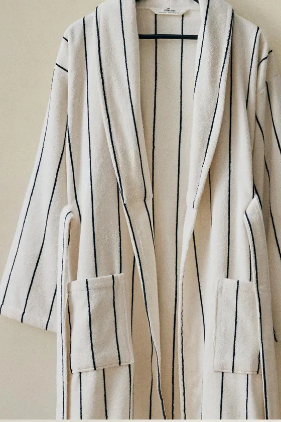 Халат thin stripe terry
