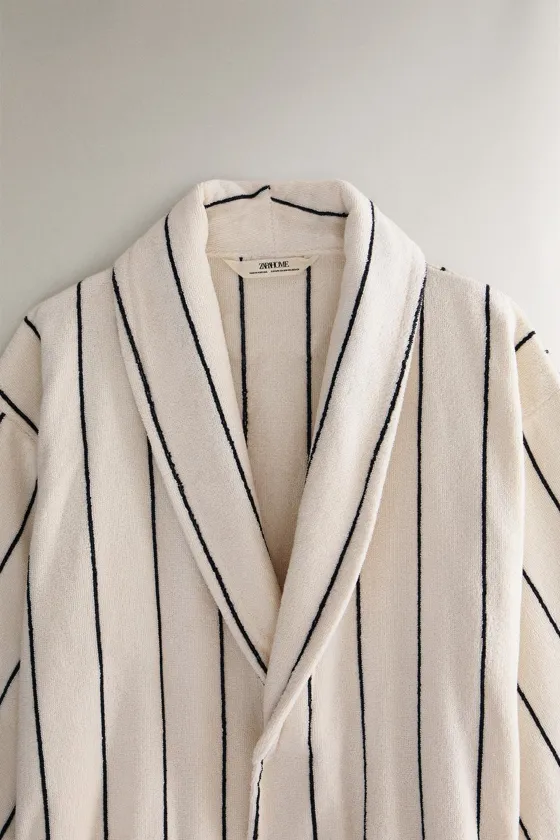 Халат thin stripe terry