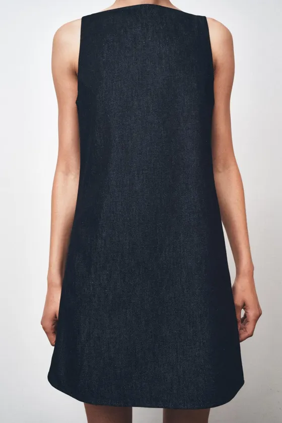 КОРОТКОЕ ДЖИНСОВОЕ ПЛАТЬЕ — ZW COLLECTION