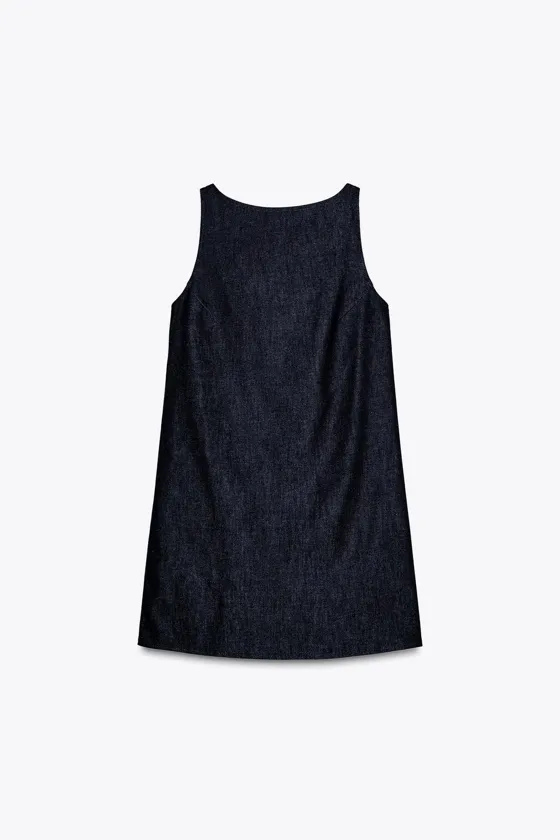 КОРОТКОЕ ДЖИНСОВОЕ ПЛАТЬЕ — ZW COLLECTION