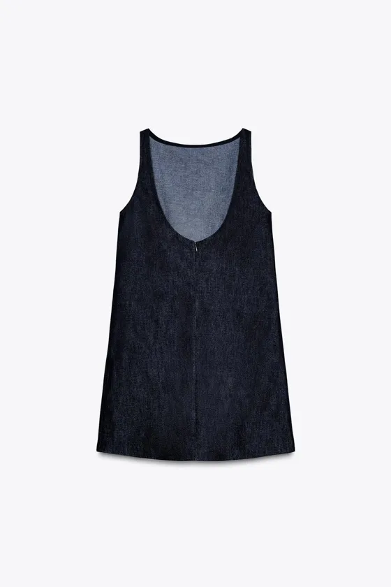КОРОТКОЕ ДЖИНСОВОЕ ПЛАТЬЕ — ZW COLLECTION