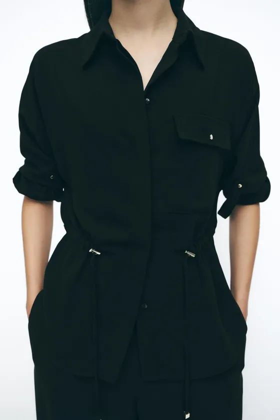 РУБАШКА САФАРИ ИЗ КРЕПА