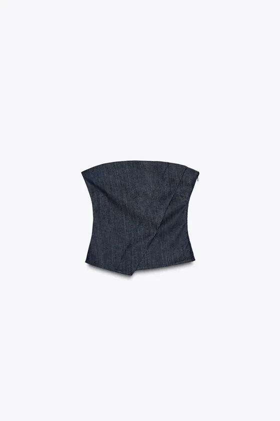 ДЖИНСОВЫЙ ТОП ZW COLLECTION
