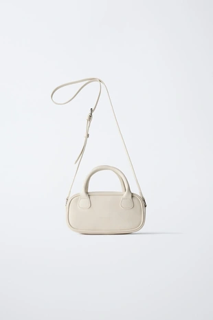 Купить Zara Сумка-боулинг формата мини