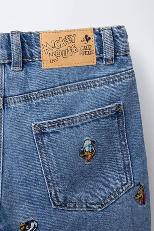 Джинсовые шорты с принтом «мышка и друзья» ©DISNEY- Заказать в России