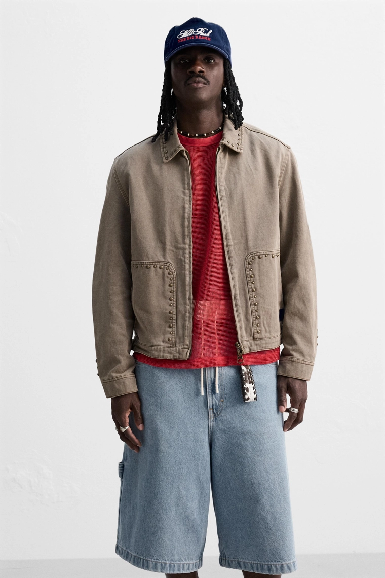 Брелок из кожи с животным принтом