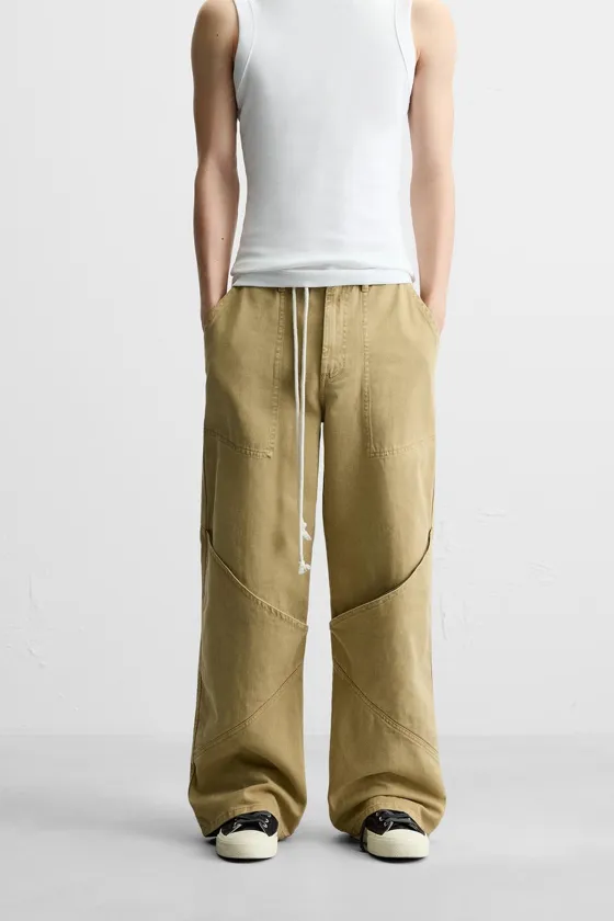ДЖИНСЫ RELAXED FIT ОВЕРСАЙЗ С КАРМАНАМИ