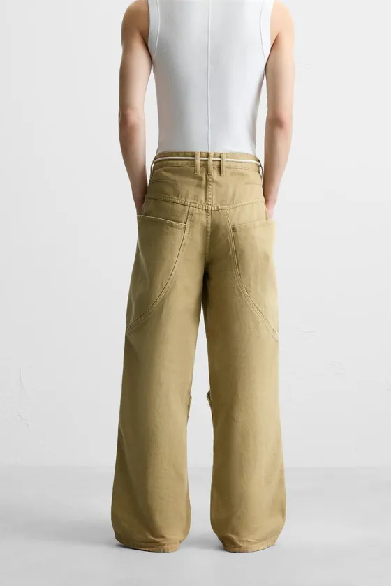 ДЖИНСЫ RELAXED FIT ОВЕРСАЙЗ С КАРМАНАМИ