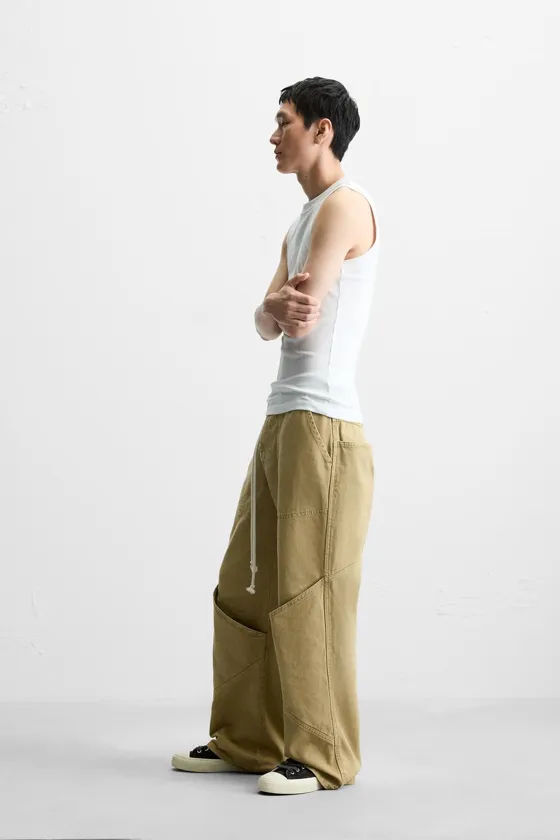 ДЖИНСЫ RELAXED FIT ОВЕРСАЙЗ С КАРМАНАМИ