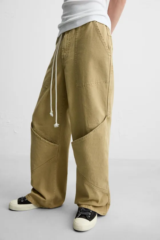 ДЖИНСЫ RELAXED FIT ОВЕРСАЙЗ С КАРМАНАМИ