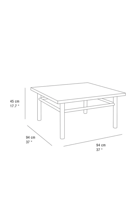 Журнальный стол из дерева plank coffee table