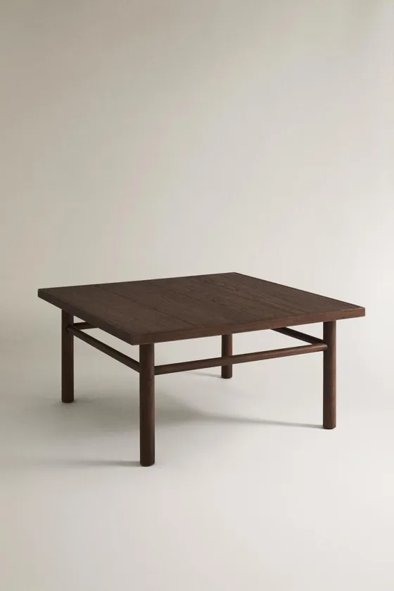 Журнальный стол из дерева plank coffee table