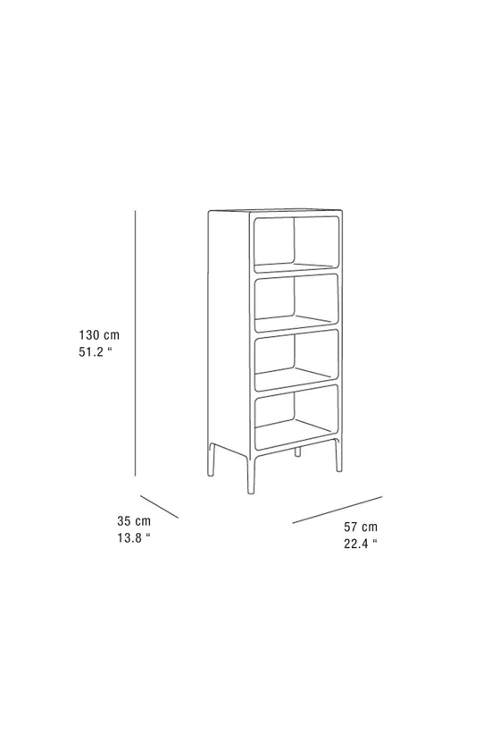 Книжный шкаф high honey oak