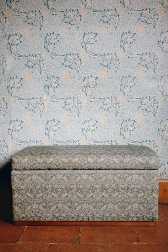 Скамья morris & co. с чехлом из хлопка и льна