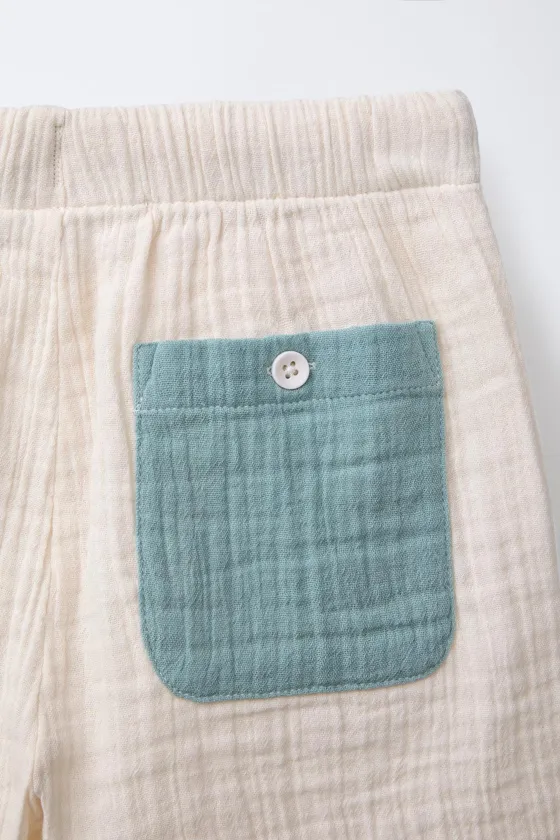 РАЗНОЦВЕТНЫЕ ШОРТЫ ИЗ РЕЛЬЕФНОЙ ТКАНИ