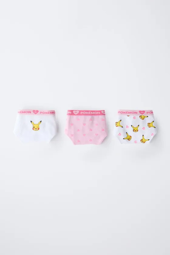 Трехпак трусиков pikachu покемон ™ для детей 6-14 лет