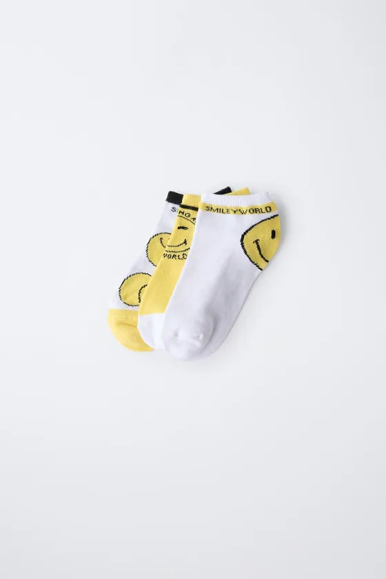 Тройной набор носков до щиколотки smileyworld®