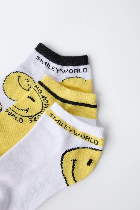 Тройной набор носков до щиколотки smileyworld®