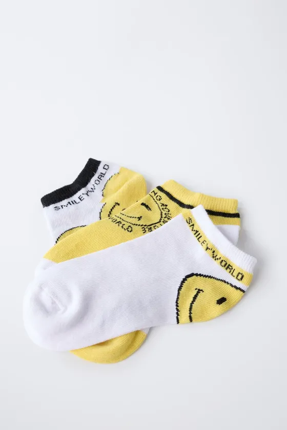 Тройной набор носков до щиколотки smileyworld®