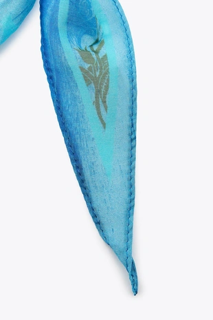 Бандана из ткани с принтом с деталью «сердечко»