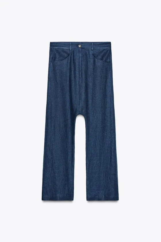 БРЮКИ BAGGY ИЗ 100% ЛЬНА — ZW COLLECTION, LIMITED EDITION