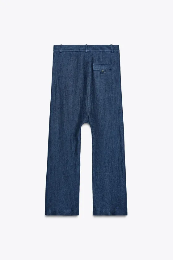 БРЮКИ BAGGY ИЗ 100% ЛЬНА — ZW COLLECTION, LIMITED EDITION