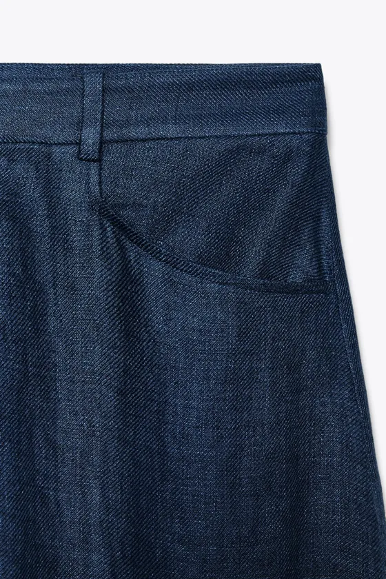 БРЮКИ BAGGY ИЗ 100% ЛЬНА — ZW COLLECTION, LIMITED EDITION