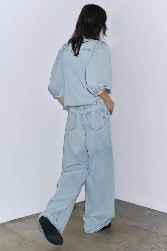 ZW COLLECTION DENIM BLOUSE