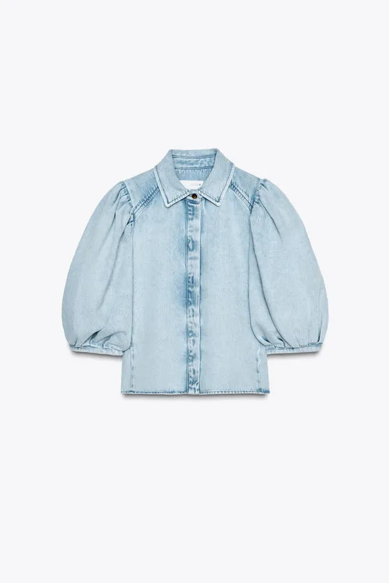 ZW COLLECTION DENIM BLOUSE