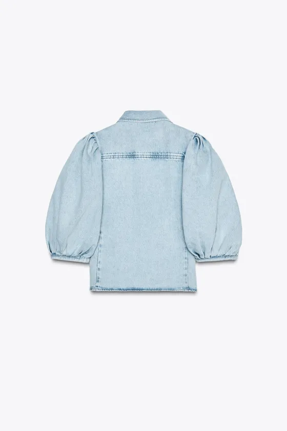 ZW COLLECTION DENIM BLOUSE