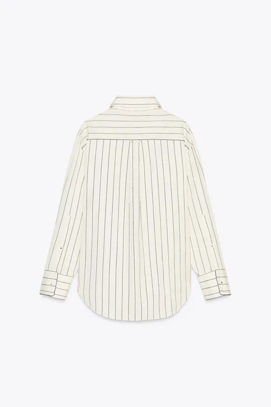 РУБАШКА ОВЕРСАЙЗ В ПОЛОСКУ — ZW COLLECTION