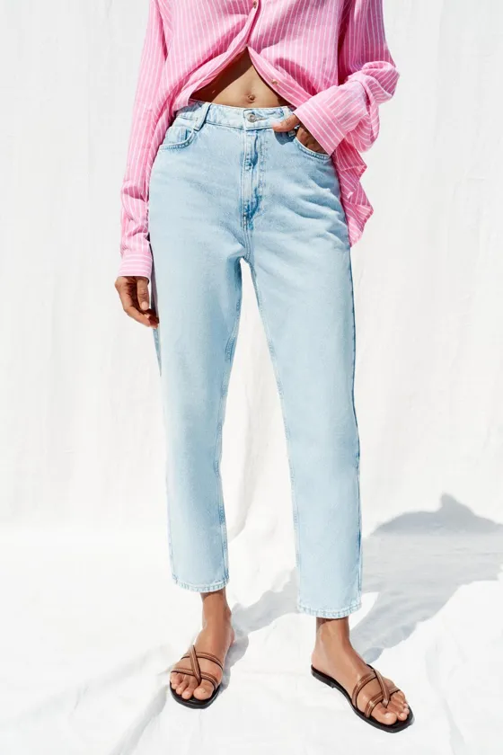 ДЖИНСЫ С ВЫСОКОЙ ПОСАДКОЙ Z1975 MOM FIT