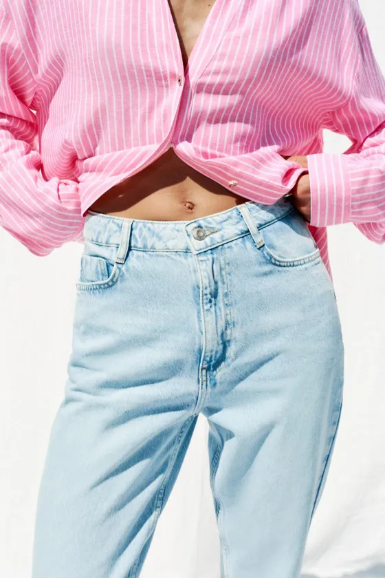 ДЖИНСЫ С ВЫСОКОЙ ПОСАДКОЙ Z1975 MOM FIT