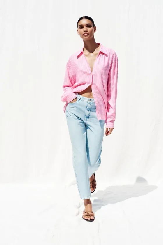 ДЖИНСЫ С ВЫСОКОЙ ПОСАДКОЙ Z1975 MOM FIT