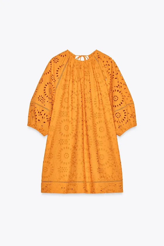 КОРОТКОЕ ПЛАТЬЕ С ВЫШИВКОЙ — ZW COLLECTION