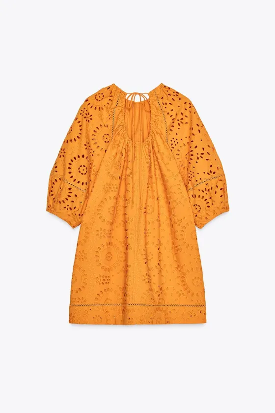 КОРОТКОЕ ПЛАТЬЕ С ВЫШИВКОЙ — ZW COLLECTION