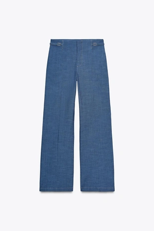 Широкие брюки со шлевками- Заказать в России