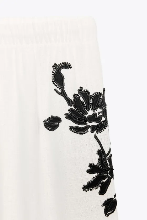 БРЮКИ С ВЫШИВКОЙ – ZW COLLECTION