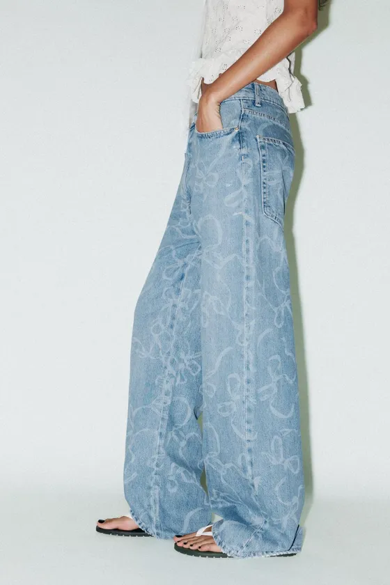 ДЖИНСЫ TRF BAGGY СО СРЕДНЕЙ ПОСАДКОЙ