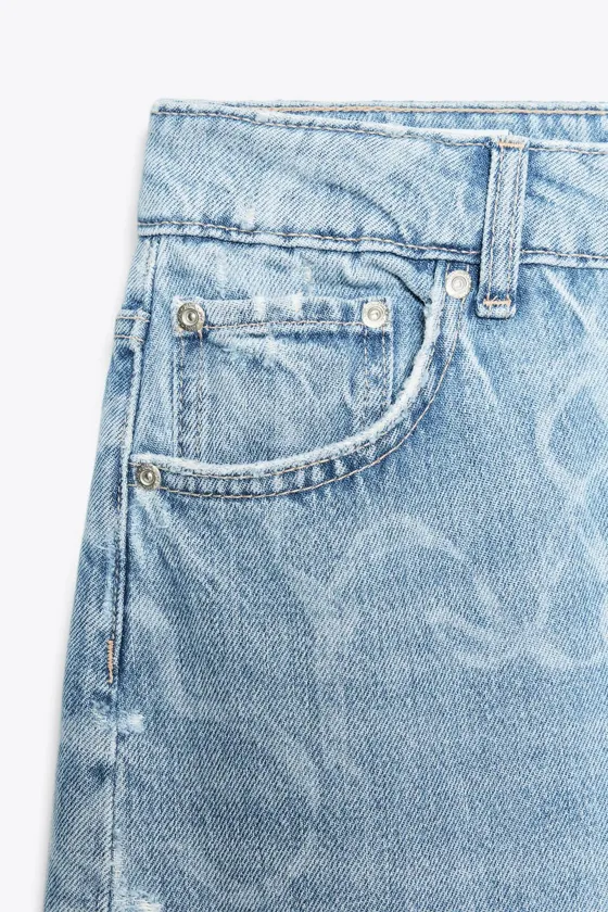 ДЖИНСЫ TRF Багги СО СРЕДНЕЙ ПОСАДКОЙ