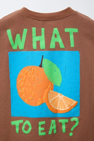 Футболка с принтом «фрукты»- Заказать в России