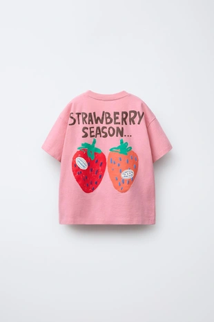 Футболка с принтом «фрукты»- Заказать в России