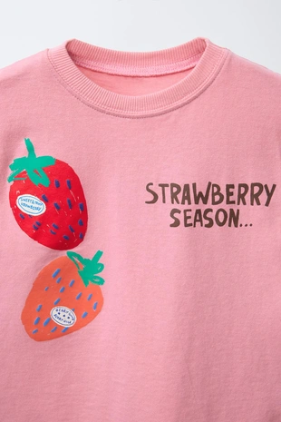 Футболка с принтом «фрукты»- Заказать в России