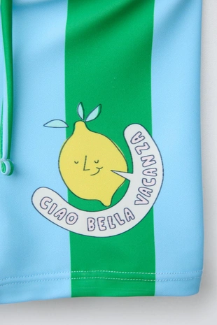 Плавки в полоску и цвет лимона для мальчиков от 3 до 6 лет- Заказать в России