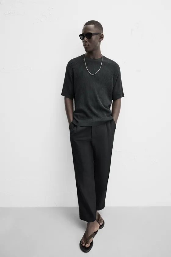 ТРИКОТАЖНЫЙ ЖАККАРДОВЫЙ ТОП